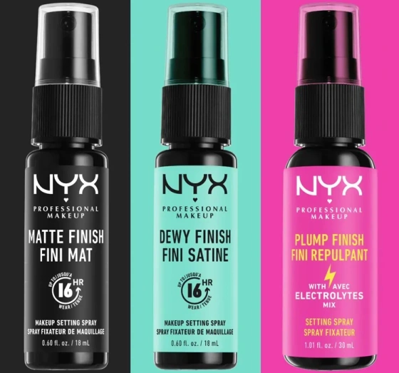 NYX Professional Makeup Dewy Finish spray utrwalający makijaż 18 ml