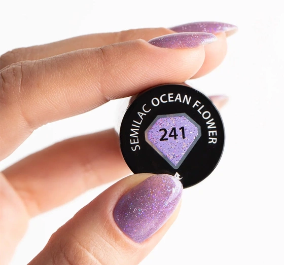 Semilac Sea Queen lakier hybrydowy 241 Ocean Flower 7 ml