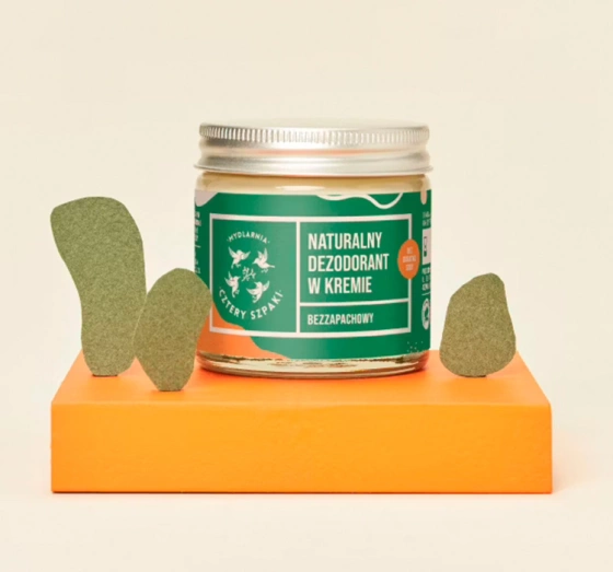 Mydlarnia Cztery Szpaki naturalny dezodorant w kremie bez dodatku sody Bezzapachowy 60ml