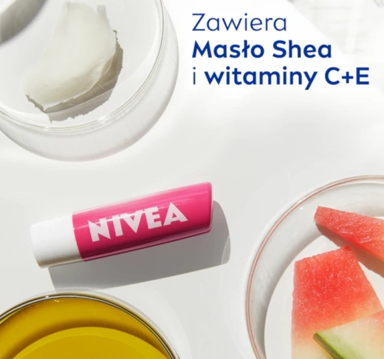 NIVEA pielęgnująca pomadka do ust Watermelon Shine 4,8 g
