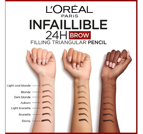 L'Oréal Paris Infaillible Brow 24 H Filling Triangular Pencil kredka do brwi 3.0 Brunette