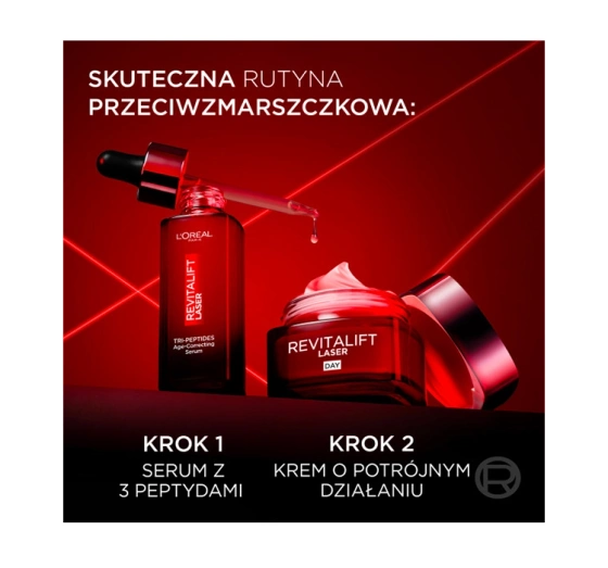 L'Oréal Paris Revitalift Laser serum przeciw oznakom starzenia z trzema peptydami 30ml