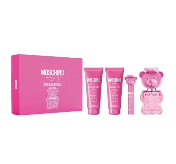 Moschino Toy 2 Bubble Gum woda toaletowa spray 100 ml 10 ml balsam do ciała 100 ml żel pod prysznic 100 ml