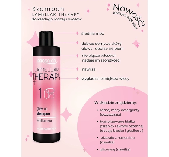 PROSALON PROFESSIONAL ROZŚWIETLAJĄCY SZAMPON DO WŁOSÓW 400ML