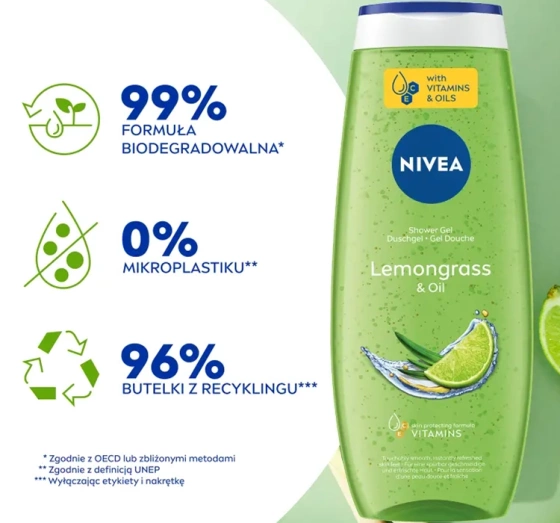 NIVEA Lemongrass&Oil żel pod prysznic 500 ml