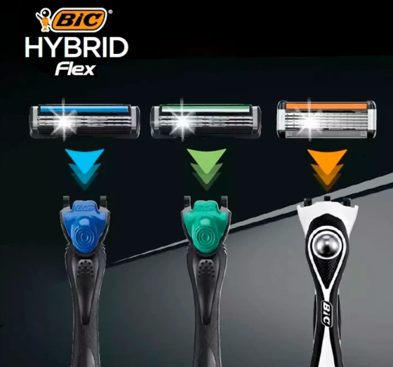 BIC Hybrid Flex5 wkłady do maszynki do golenia dla mężczyzn 8 sztuk