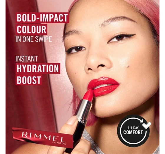 Rimmel Lasting Finish satynowa pomadka w sztyfcie 290 Sunset Rose 4g