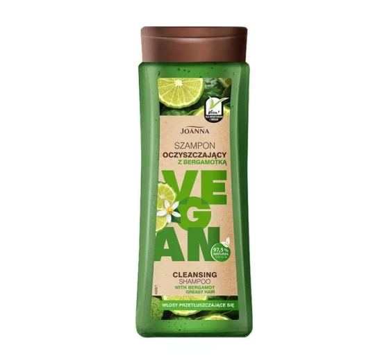 Joanna Vegan szampon oczyszczający z bergamotką 300ml