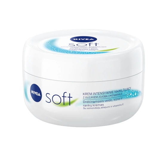NIVEA Soft intensywnie nawilżający krem do twarzy, ciała i dłoni 100 ml