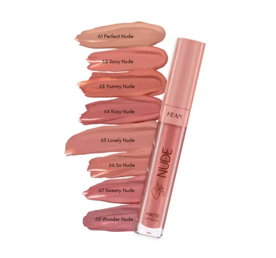 Hean Soft Nude błyszczyk do ust matowy 61 Perfect Nude 6 ml