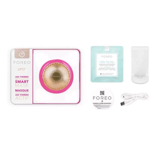 Foreo UFO urządzenie do inteligentnej pielęgnacji z maseczką Fuchsia