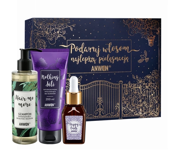 Anwen zestaw do pielęgnacji włosów szampon 200 ml maska 200 ml serum 20 ml